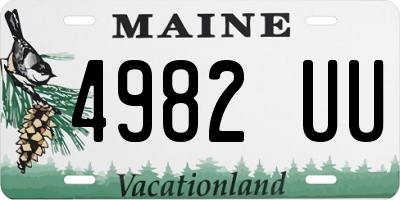 ME license plate 4982UU