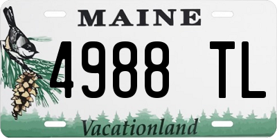 ME license plate 4988TL