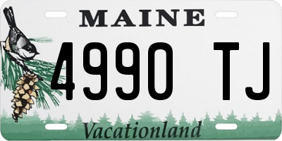 ME license plate 4990TJ