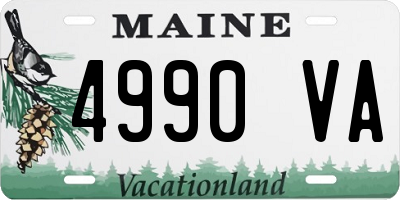 ME license plate 4990VA