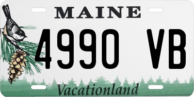 ME license plate 4990VB