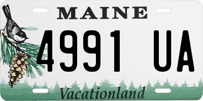 ME license plate 4991UA