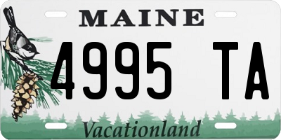 ME license plate 4995TA