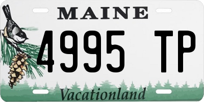 ME license plate 4995TP