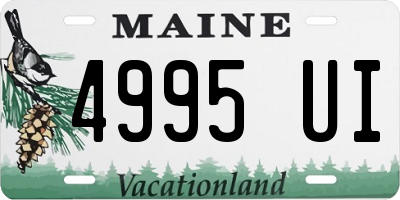 ME license plate 4995UI
