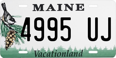 ME license plate 4995UJ