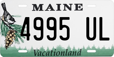 ME license plate 4995UL