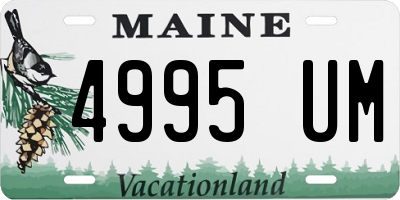 ME license plate 4995UM