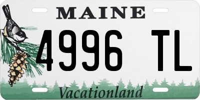 ME license plate 4996TL