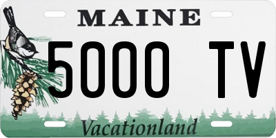 ME license plate 5000TV