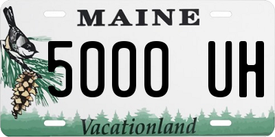 ME license plate 5000UH