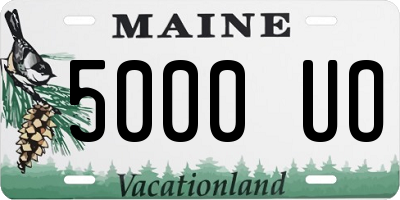 ME license plate 5000UO
