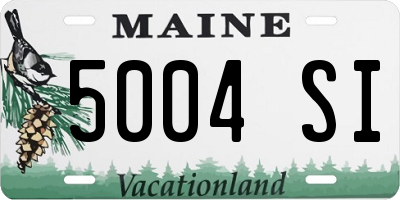 ME license plate 5004SI