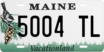ME license plate 5004TL