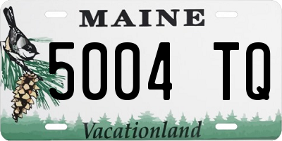 ME license plate 5004TQ