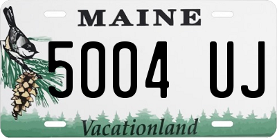 ME license plate 5004UJ