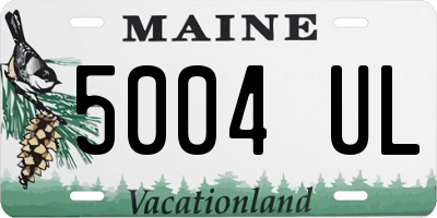 ME license plate 5004UL