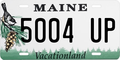 ME license plate 5004UP