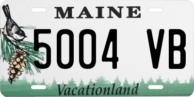 ME license plate 5004VB