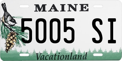 ME license plate 5005SI