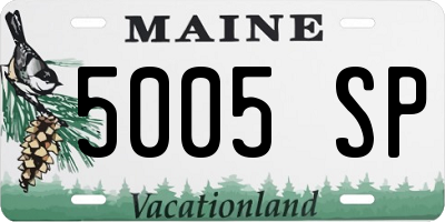 ME license plate 5005SP