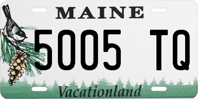 ME license plate 5005TQ