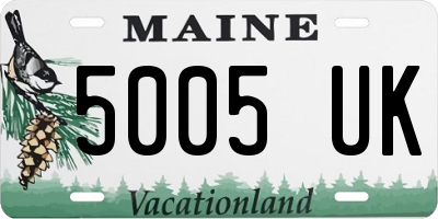 ME license plate 5005UK