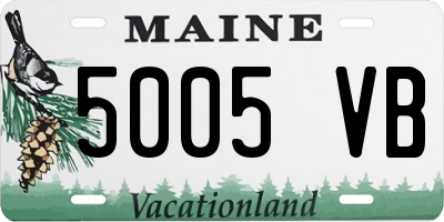 ME license plate 5005VB