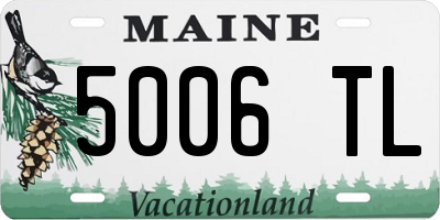 ME license plate 5006TL