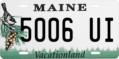 ME license plate 5006UI