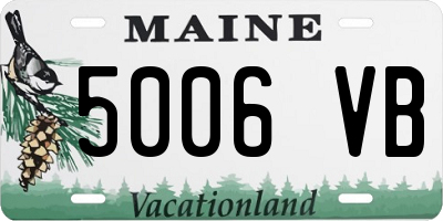 ME license plate 5006VB