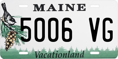 ME license plate 5006VG