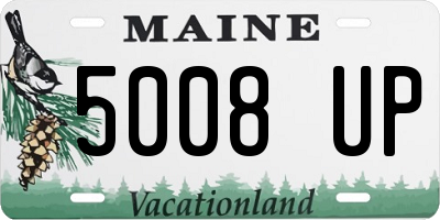 ME license plate 5008UP