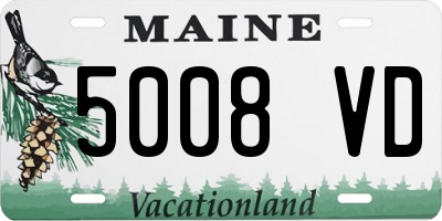 ME license plate 5008VD