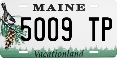 ME license plate 5009TP