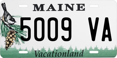 ME license plate 5009VA