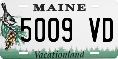 ME license plate 5009VD