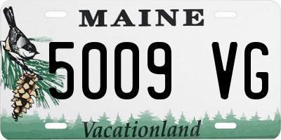 ME license plate 5009VG