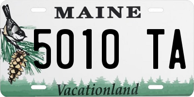 ME license plate 5010TA