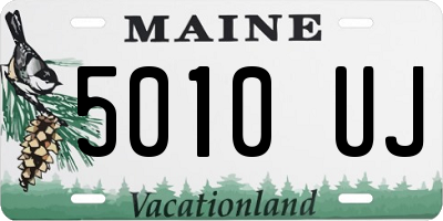 ME license plate 5010UJ