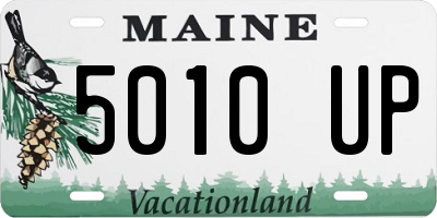 ME license plate 5010UP