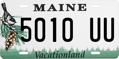 ME license plate 5010UU