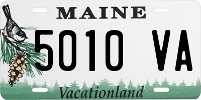 ME license plate 5010VA