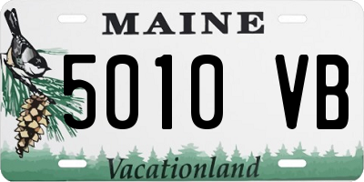 ME license plate 5010VB