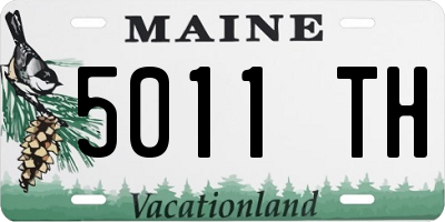 ME license plate 5011TH