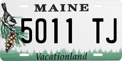 ME license plate 5011TJ