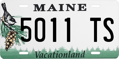 ME license plate 5011TS