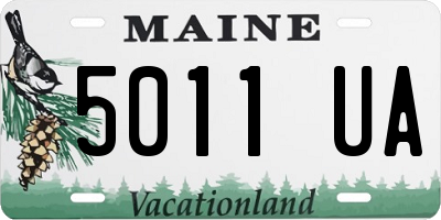 ME license plate 5011UA