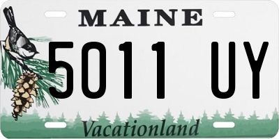 ME license plate 5011UY