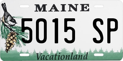 ME license plate 5015SP